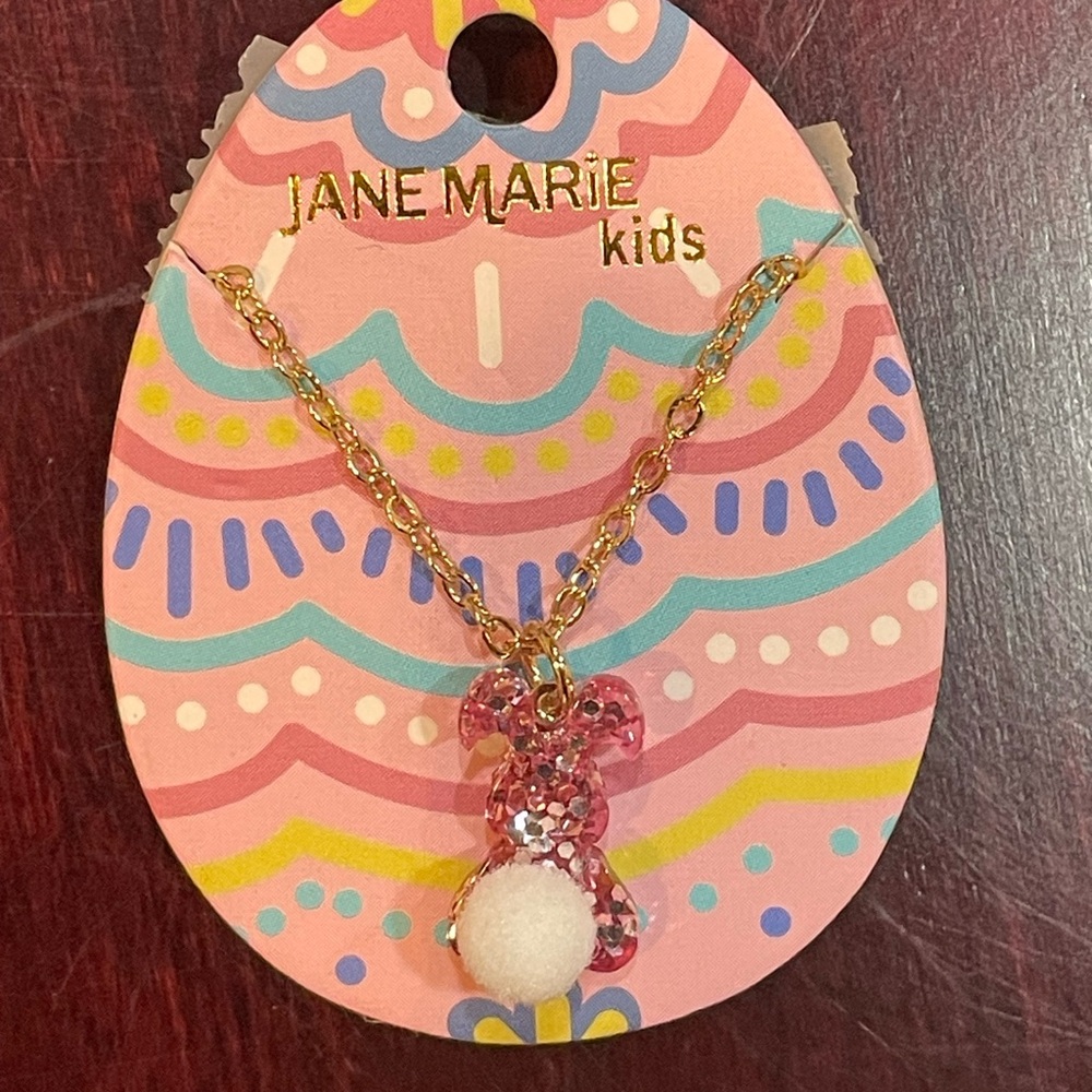 Jane Marie Kids Pink Bunny Necklace